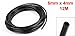uxcell Pneumatic Air Tubing, 6mm OD x 4mm ID 12m(39.4ft) PU Polyurethane Air Compressor Tubing Hose Pipe Black