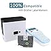 Airmall Compatible Fabric Iron-on Clothing Label Tape Replacement for Brother TZe-FA231 TZ Label Tape, 12mm 0.47'' Black on White, for P Touch Label Maker PT-D210 PT-D600 PT-H110, 4-Pack