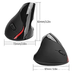 EBTOOLS Optical Vertical Mouse, 2.4GHz Wireless 5D