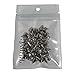 RUBYCA 100 Sets 9MM Silver Color Bullet Cone Spike and Stud Metal Screw Back for DIY Leather-Craft