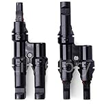 LilyGlory Solar Panel MC4 T Y Branch Connectors Cable Splitter Coupler