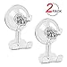 LUXEAR Suction Cup Hook Removable Hook Razor Holder for Shower Suction Hooks for Bathroom Kitchen Towel Hooks No Scratch Waterproof Oilproof Kitchen Wall Hanger (2 pcs Transparent)