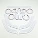 Opall Full Set Interior Decoration Trim Kit Steering Wheel & Center Console Air Outlet Trim, Door Handle Cover Inner for Jeep Wrangler JK JKU 2011-2018 2 Door &4-Door (White 12PCS)