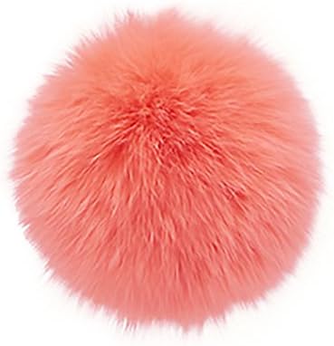 PurrToys Luxury Fur Ball Cat Toy - 100% Real Mink Fur - (Pink) - 5 cm