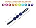 Premium Muscle & Cellulite Massage Sticks for Back, Leg, Foot, Neck, & Abs, Fascia Fat Blaster Stick, Myofascial Release Massager Balls to Relieve Deep Tissue Soreness, Stress, Aches & Pains(N Blue)