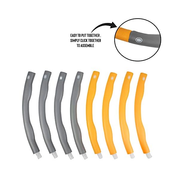 Phoenix Fitness Weighted Hula Hoops for Adults Fitness & Weight Loss Fitness Hula Hoop Ring Core Strength & Exercise 8…