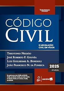 Livro Código Civil e Legislação Civil Em Vigor - 43ª Edição 2025