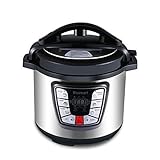 Blusmart CR-26A 7-in-1 Multi-Functional Electric Pressure Cooker, Multi-Use Programmable 6Qt 1000W Cooker |Stainless Steel