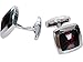 Simplicity Men's Classic Ornate Wedding Shirt Cufflinks, Dark Fringe Black