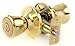 Lion Locks LIO0107 Tulip Keyed Entry Door Knob, Polished Brass, Gold
