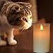 Eldnacele Moving Wick Flameless Flickering Candles with Timer Remote Control(3