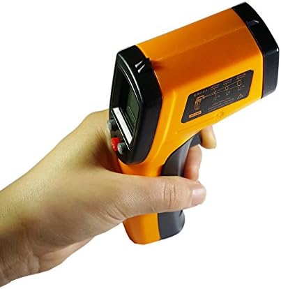 Boboai Non-contact Digital Laser Infrared Thermometer -58℉~ 716℉ (-50℃～380℃) with Laser Point and LED Backlight