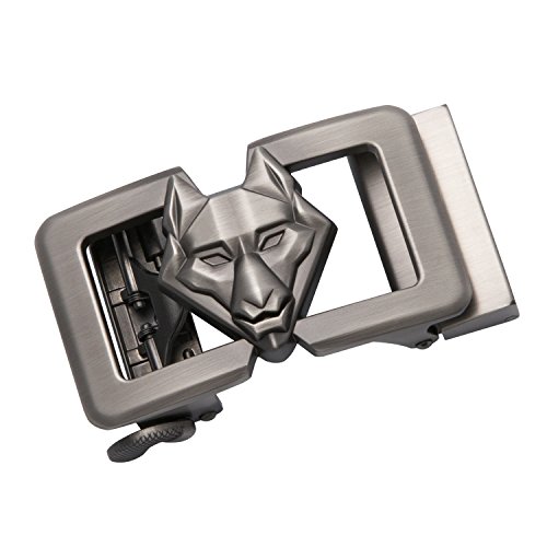 Barry.Wang Men Ratchet Buckle Only Nickel-Free Automatic Buckles Alloy Removable Classic Belt Buckle