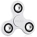 Fidget Spinner, POAO Portable Tri-Spinner Fidget Work Ultra Fast Bearings Finger Toy Stress Reducer, Nice Gift and Great for ADD, ADHD, Anxiety, and Autism Adult Children [White]