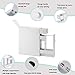 Tangkula Slim Storage Cabinet, Free Standing, with Slide Out Drawers, Narrow Floor Bathroom Organizer Next to Toilet, Toilet Paper Holder, 19 x 6.5 x 23 Inches (White)