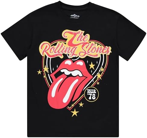 Amazon.com: Rolling Stones Skull Tongue Black Youth T-Shirt Black