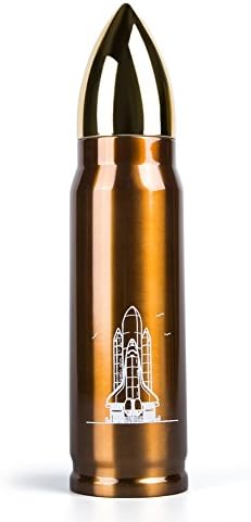 Averlly 15oz Bullet Double Wall Vacuum Insulated Stainless Steel Water Bottle Thermos Cup (Copper)