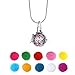 NovScent Aromatherapy Jewelry Necklace 316L Steel Material Locket Style Pendant Essential Oil Difusser 10 Colorful Cashmere Sustained Release Ball Christmas Gift Set Of 7