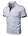 H2H Mens Casual Slim Fit Polo T-Shirts of Various Styles and Designed