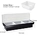 SHANGPEIXUAN Condiment Caddy with Lid Dispenser Tray Bar Fruit Caddy 3 Tray Plastic Garnish Station Great for Home Restaurant Buffets Bars Picnics Refrigerator Barbecue Catering