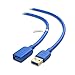 Cable Matters USB to USB Extension Cable (USB 3.0 Extension Cable) in Blue 3 Feet for Oculus Rift, HTC Vive, Playstation VR Headset and More primary