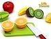 Little Treasures Play Chopping Kitchen toy colorful cutting food playset includes easy to cut apple, kiwi, grapefruit, lemon, banana, pear, strawberry Fasten and reattach easily for easy slicing
