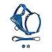 Kurgo Tru-Fit Smart Dog Walking Harness - Comfortable Fit - Adjustable Harness - Reflective Pet Wear - Quick Strap Release - Daily Walk Accessory - Includes Seat Belt Loop - Blue - Small
