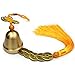 Lalago Chinese Feng Shui Bell for Wealth and Safe, Pendant Coins for Success, Ward Off Evil, Protect Peace - Also Can Used As Wind Chimes, Car Interiors (Gold)
