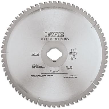 Dw7747 Heavy-Gauge Ferrous-Metal Stationary Saw Blade, 66t, 14" Diameter