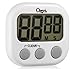 The Ozeri Kitchen and Event Timer, White, 3.25in x 0.75in x 3 in, Model:KT1-W
