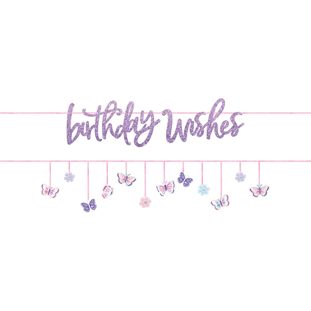 Amscan Flutter Butterfly Hanging Banner Kit