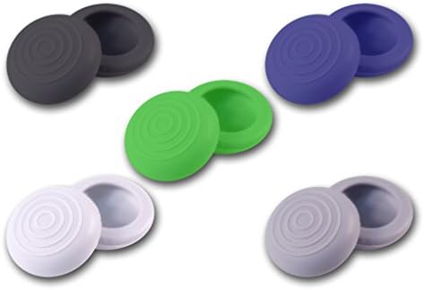 NovaTek Thumb Grips Thumbstick Joystick Custom Covers for PS3/PS4/Xbox 360/Xbox One/Wii Controllers (10-Pieces, 5-Colors)