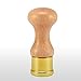 La Gondola Homemade Ravioli Stamp - Round Smooth 1.5in | Italian Pasta Making Tool for Home and Business | Brass & Natural Wood | Sturdy & Easy to Use Ravioli Stamp | Ravioli Cutter Made in Italy