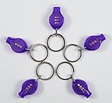5 pc UV LED Flashlight Mini Keychain ID Currency Detector Ultraviolet Purple
