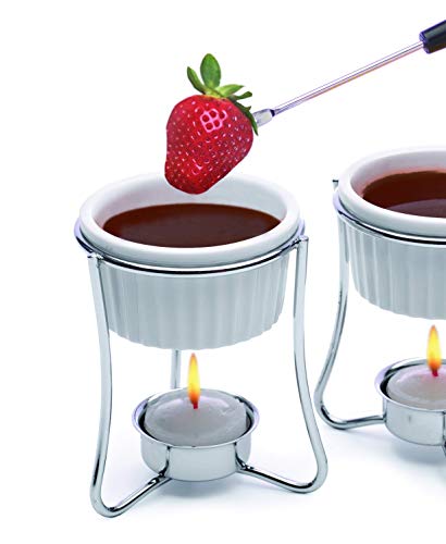 image for Prepworks by Progressive Ceramic Butter Warmer Set, Fondue Warmer, 2 T