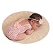CUTEBBPHOTO Baby Girl Photography Props Infant Cute Newborn Vest Lace Romper Bodysuit Pictures Monthly Photo Shoot Outfits