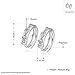 18K White Gold Plated Cubic Zirconia Round Hoop Earrings for Women Teen Girls Silver Earrings Jewelry (A1.Diamater 14mm / 18K White Gold Plated)