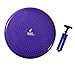 Day 1 Fitness Inflatable Wobble Cushion with Pump, 13-Inch, Purple