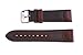 18mm Brown Genuine Oil Tan Leather & Canvas Hadley Roma Watch Band Strap MS868