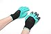 Garden Genie Gloves By Grandfluence: A Pair Of Durable Digging And Planting Gloves With Plastic Finger Claws – Heavy Duty And Breathable Hand Protection For Gardening And Pruning Thorny Roses