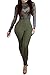 Pink Queen Women's Sexy Long Sleeve Digital Print Bodycon Nightclub Jumpsuit