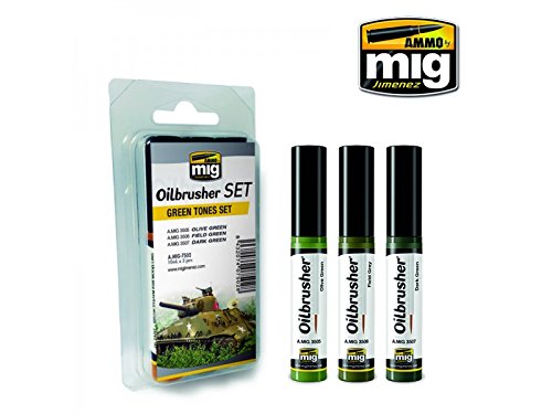 Ammo Green Tones Set Oilbrushers Set