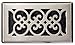 Decor Grates SPH408-NKL Floor Register, 4x8, Brushed Nickel Finish