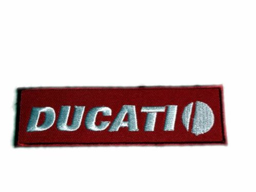 Ducati Logo Motor Motorcycles Bike Patches Embroidered Patch SIZE : 1.25 x 4.25 INCHES