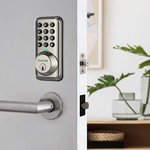 Keyless Entry Door Locks with Keypads, Zomoss Electronic Keypad