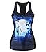 Amoluv Hot Fashion Women Corpse Bride Printed Sleeveless T Shirt Vest Tank Tops