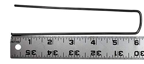 Peach Country Garden Galvanized Landscape Staples Stakes Fabric Anchor Pin.Sturdy Rust Resistant Gardening Supplies for Anchoring Landscapings. 6 Inch Strong Durable 11 Gauge Steel USA (100