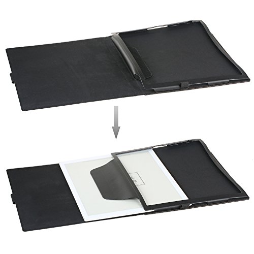 KuRoKo Case for Sony DPT-RP1 Digital Paper,Folio Premium PU Leather Flip case for Sony DPT-RP1/B Digital Paper (Black(B)) - Thumbnail 7