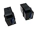 Poyiccot USB 3.0 Keystone Jack Inserts, (2-Pack) USB to USB Adapters Female to Female Connector for Wall Plate Outlet Panel-Black