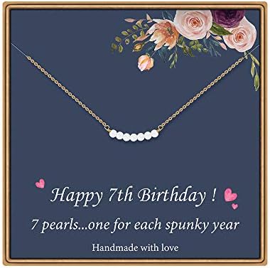 Turandoss Year Old Girl Gifts for Birthday Pearl Necklace